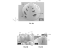 A erspective view of an exemplary conical 3D structure including one or more pores and which can be part of a 3D electronic device.